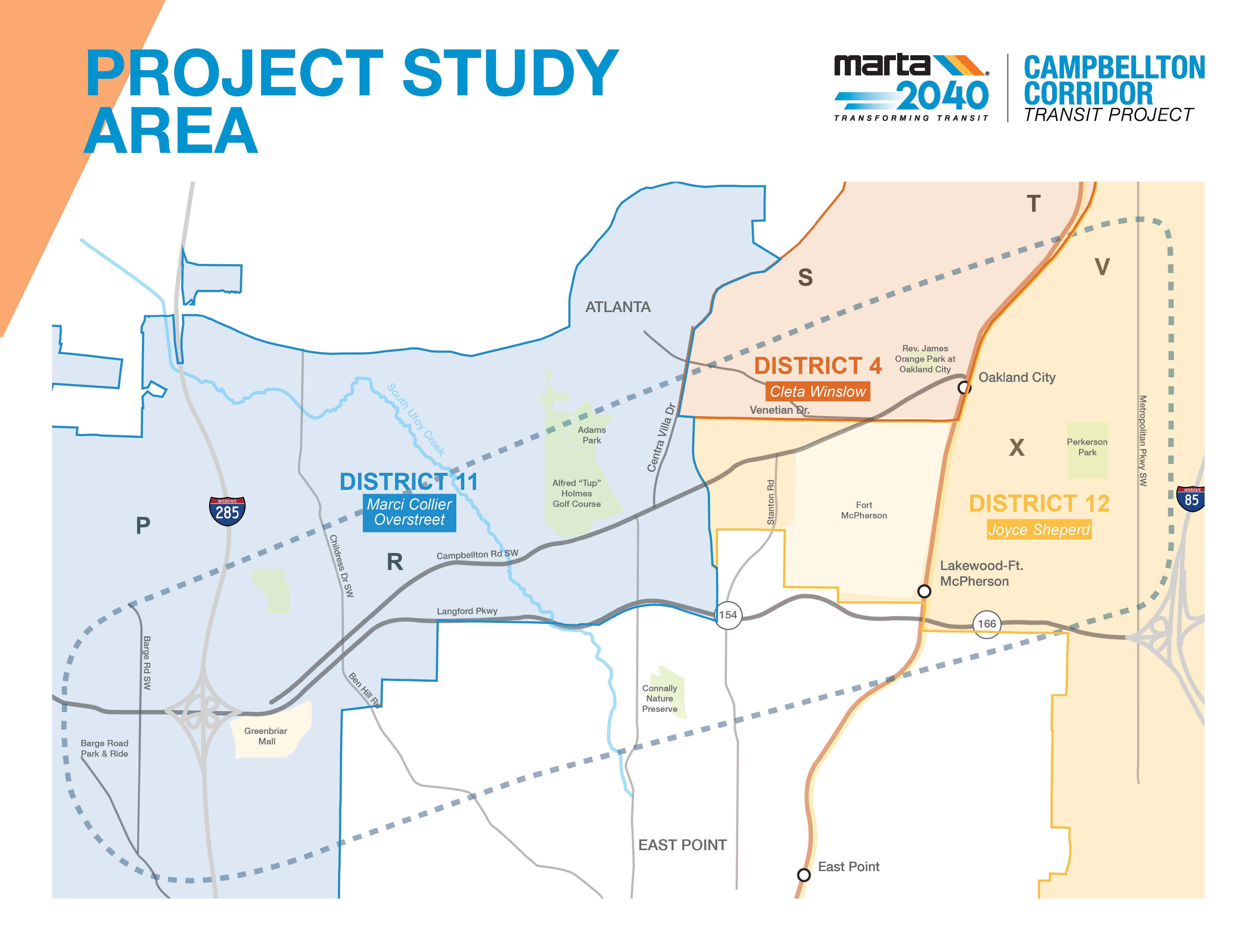 Campbellton Corridor Map Project Study Area- Minimized